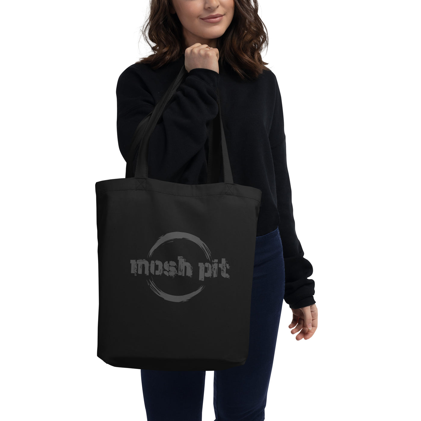 Moshfinity Black Organic Eco Tote Bag