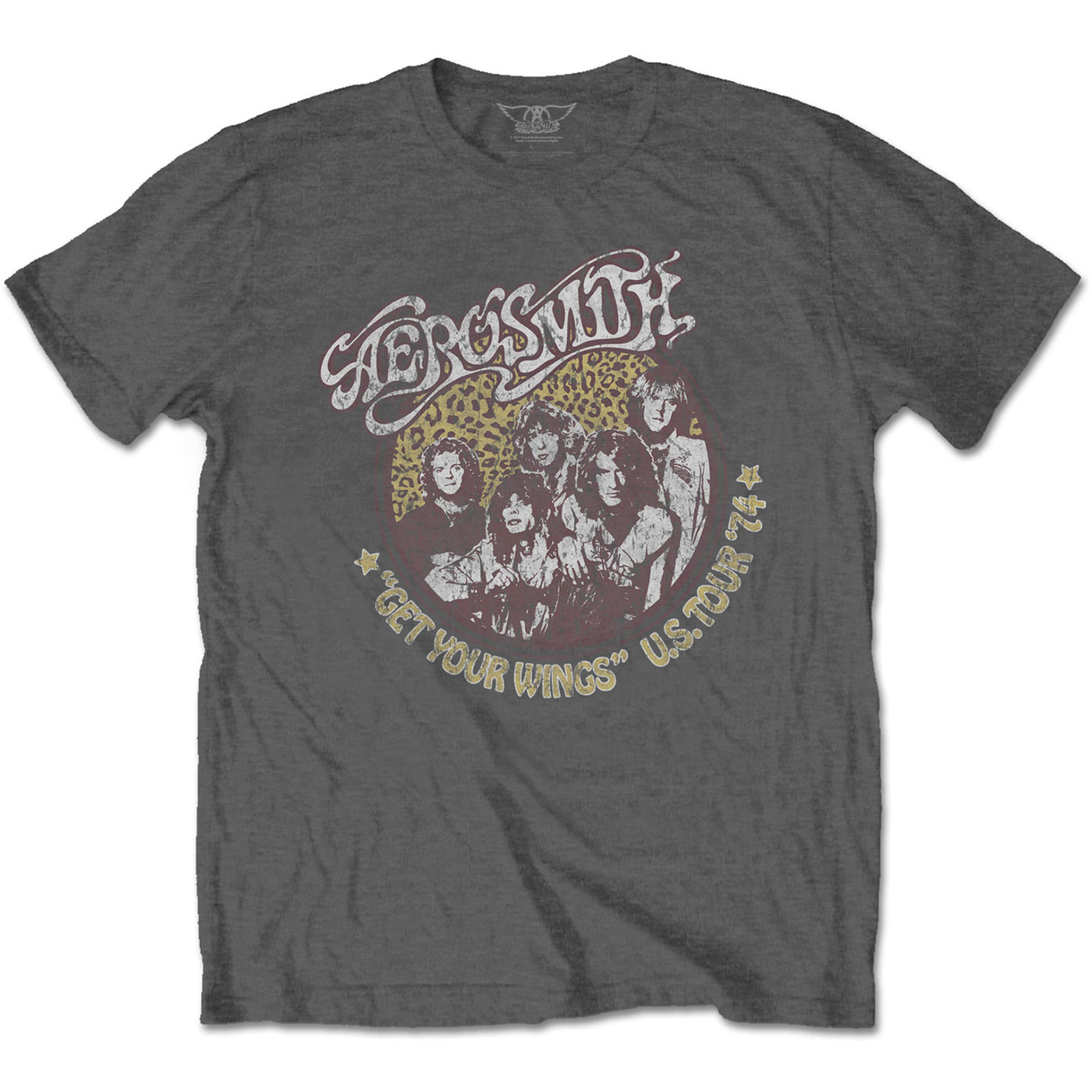 Aerosmith Unisex Cheetah Print T-Shirt