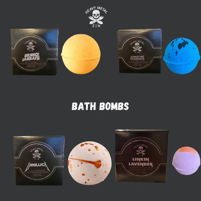 Heavy Metal Zen Signature Bath Bomb - Amber, Moss and Vetiver