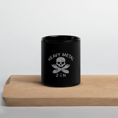 Heavy Metal Zen Black Glossy Mug