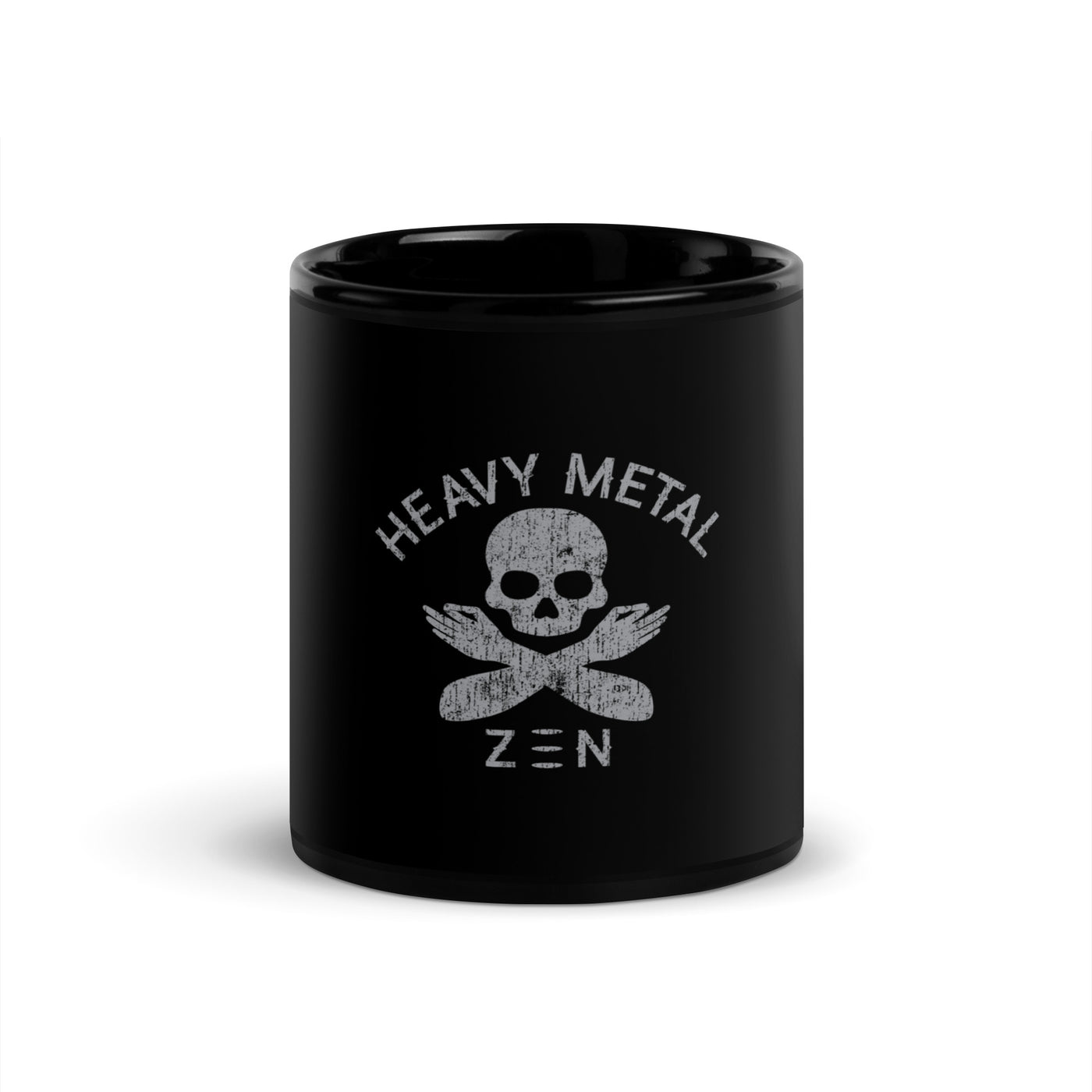 Heavy Metal Zen Black Glossy Mug