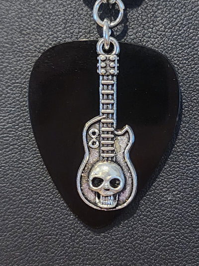 Rhoads Guitar Pick Skull Unisex Custom Necklace