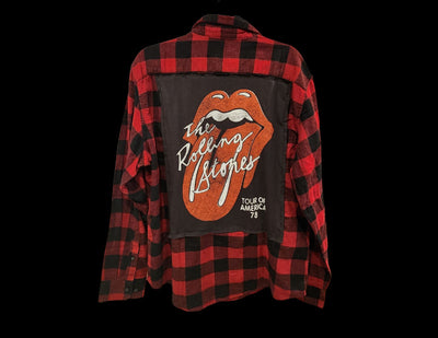 Rolling Stones Unisex Long Sleeve Flannel