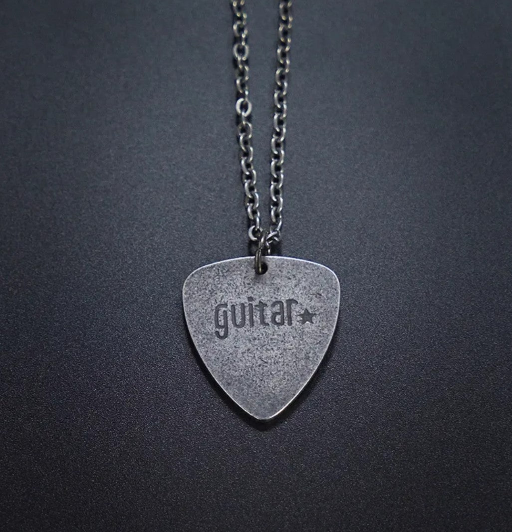 Satriani Guitar Pick Necklace