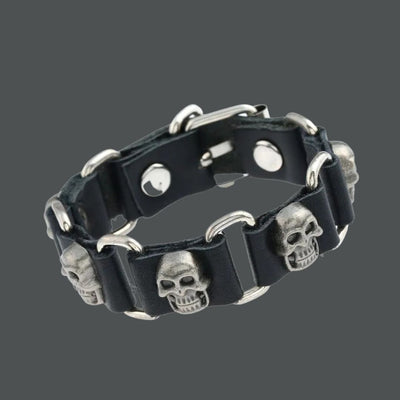 Slayer Cowhide Skull Adjustable Unisex Bracelet