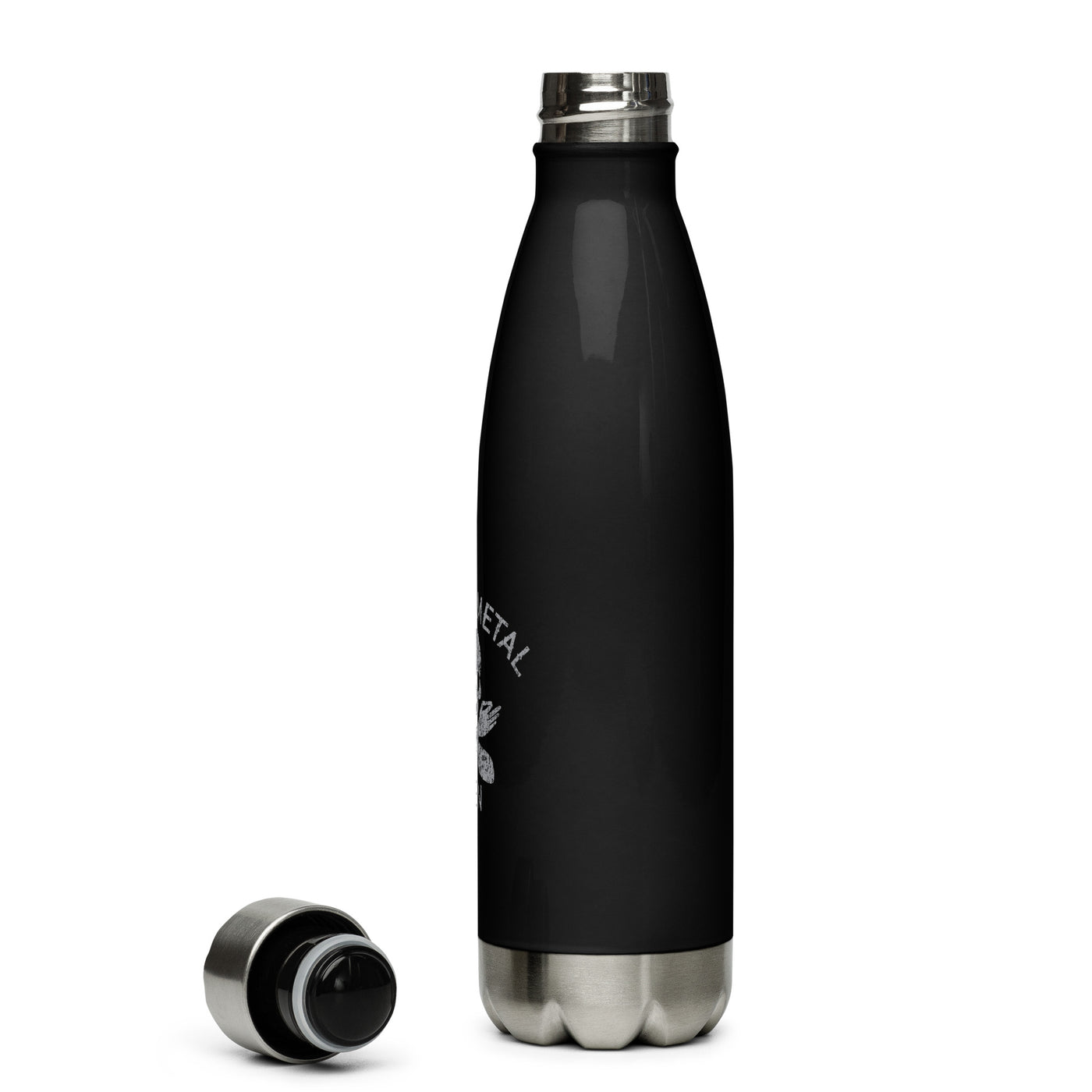 Heavy Metal Zen Black Stainless Steel Water Bottle