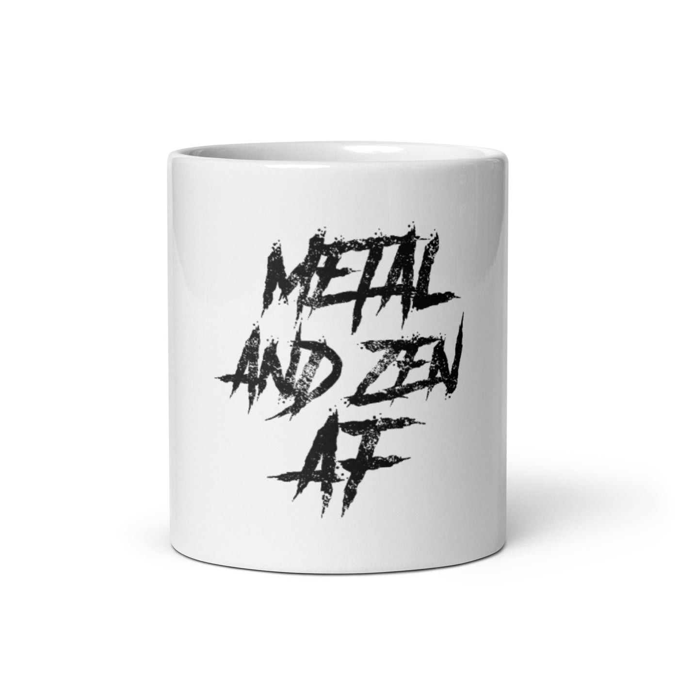 Metal and Zen AF White Glossy Mug