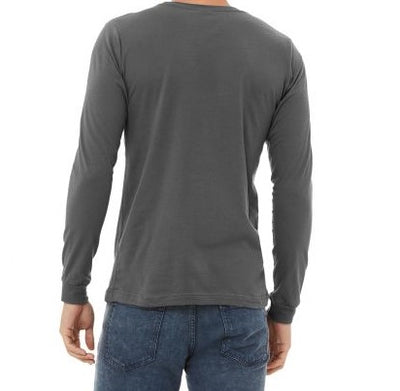 Hairband Unisex Long Sleeve Grey T-Shirt