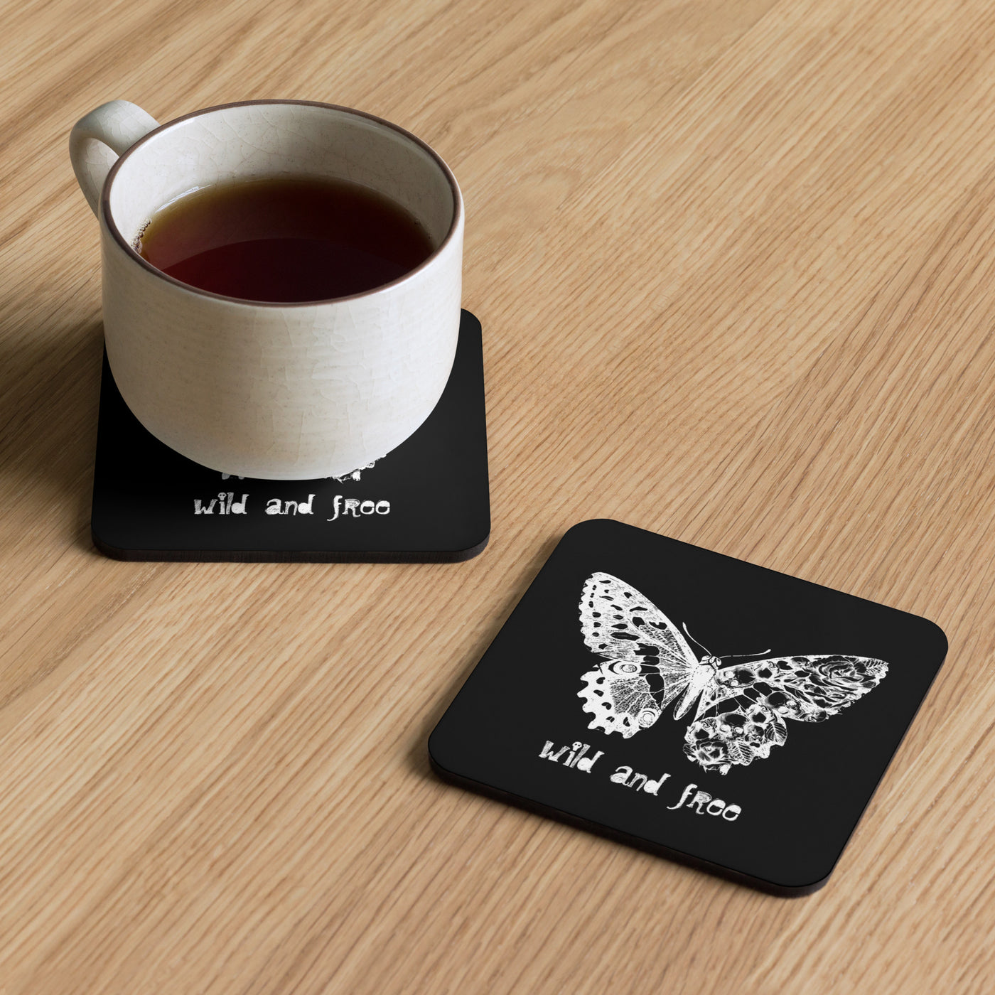 Skullfly Black Coaster