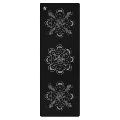 Mandala Skull Guitar Black Yoga Mat